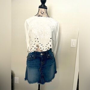 True Religion Jean skirt
